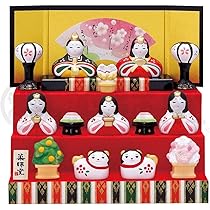 雛人形 錦彩花かざり雛(三段飾り) 雛人形 錦彩花かざり雛(三段飾り)